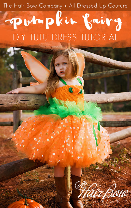 Autumn Pumpkin Fairy Tutu Dress DIY Tutorial