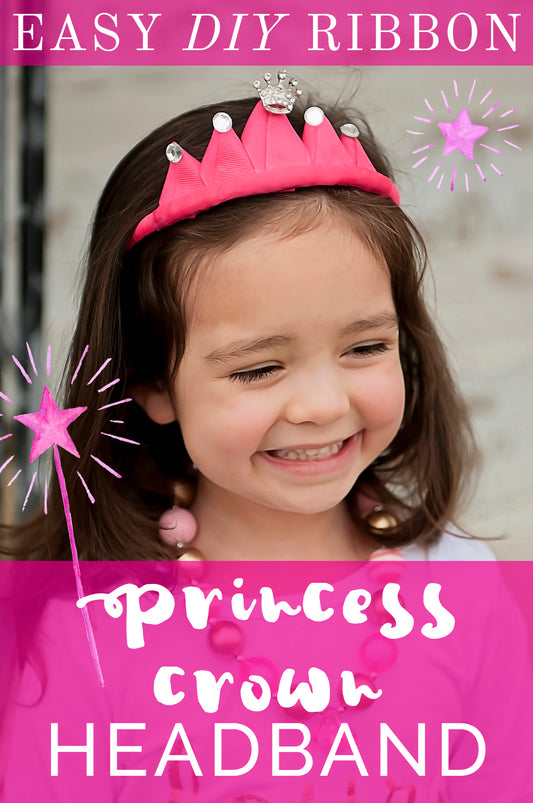 DIY Ribbon Princess Crown Headband