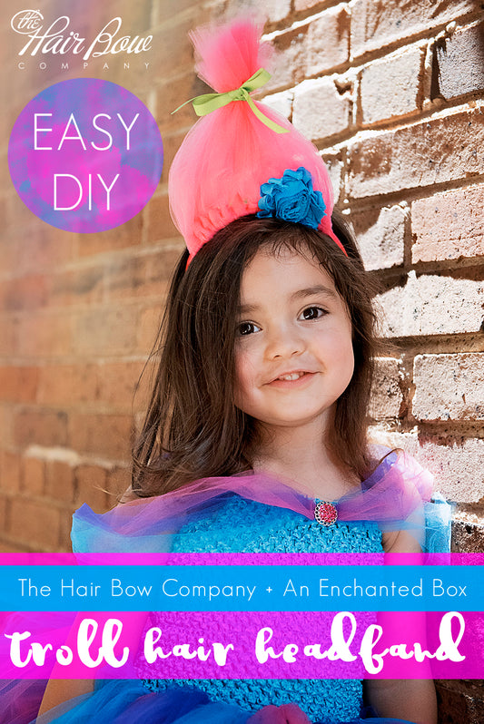 Cotton Candy Troll Hair Headband DIY