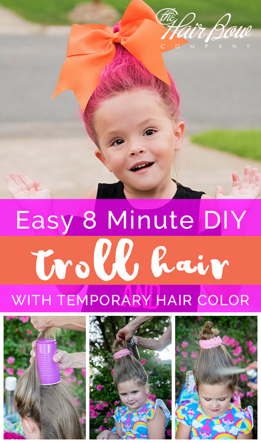 DIY Troll Hair Styles with Temporary Color