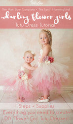 Darling Flower Girl Tutu Dress DIY Tutorial