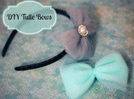 Tulle Bows | How to make Tulle Hair Bows and Headbands