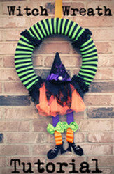 DIY Halloween Witch Wreath