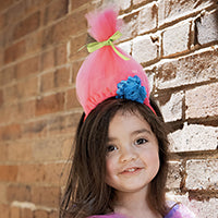 Cotton Candy Troll Hair Headband DIY