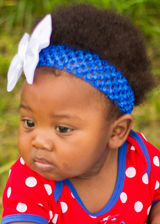 1.5" crochet headbands with bows