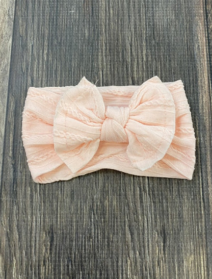 Cable Knit Bow Headbands