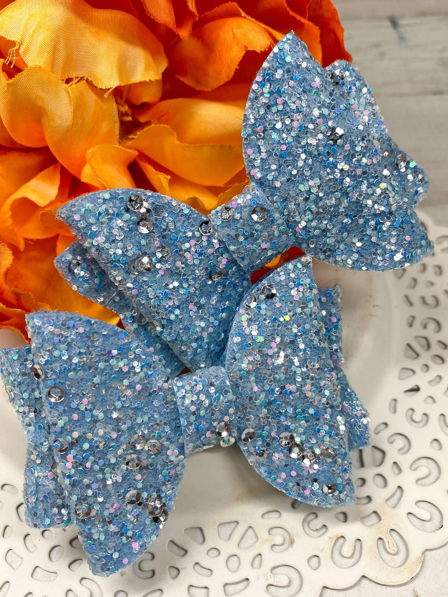 Glitter Bows - Set of 2