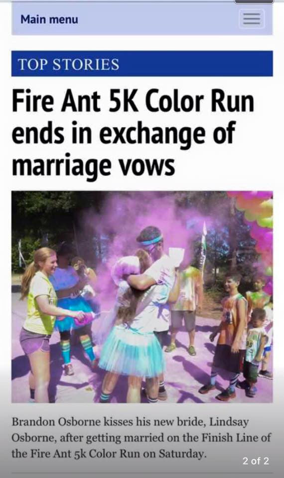 Tutus for a special occasion! These tutus were perfect for this color 5k fun run, and the colorful moment at the end of the race!