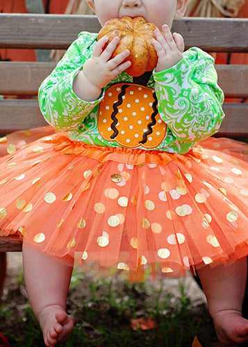 Gold Polka Dot Baby Tutu