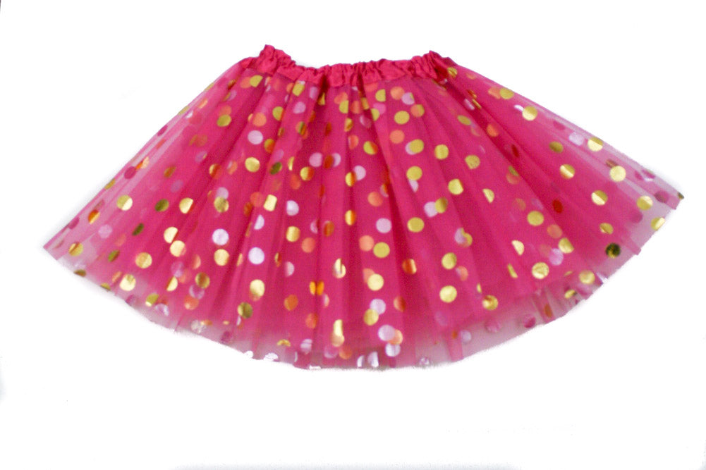Plus Size Gold Dot Tutu Skirt for Adults (XL-3XL)