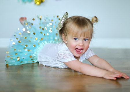 Gold Polka Dot Baby Tutu