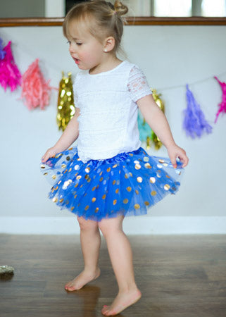 Gold Polka Dot Baby Tutu