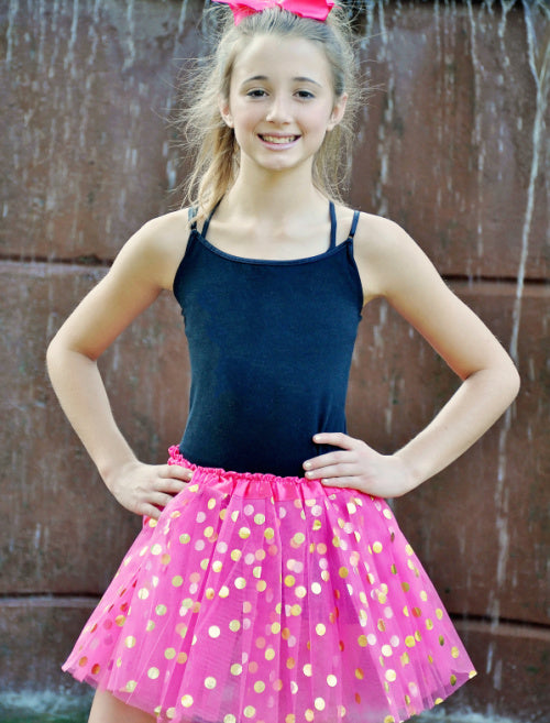 Gold Polka Dot Girl Teen Tutu The Hair Bow Company