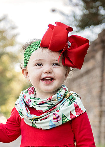 Over sized Rhinestone centered fancy hair bows for girls.