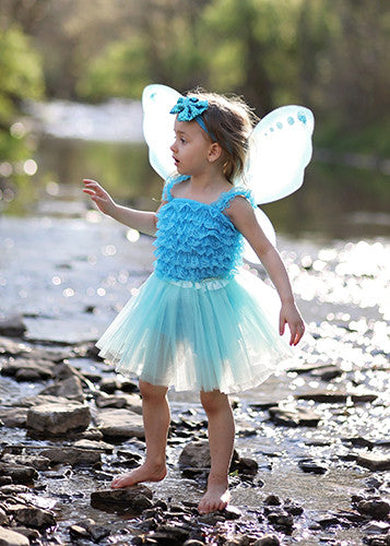 Turquoise tutu for girls 2-8 years.