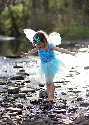 Turquoise tutu for girls 2-8 years.