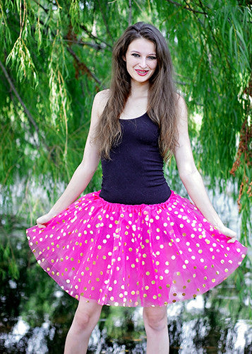 Gold Polka Dot Adult Tutu