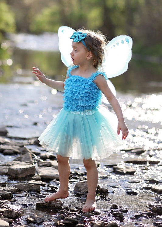 Available in a variety of colors, the waist is a stretchy satin lined material to fit a wide age range and the tulle skirt is about 10."  Available in one size only, this toddler tutu skirt fits most kids between 18m-4 years.