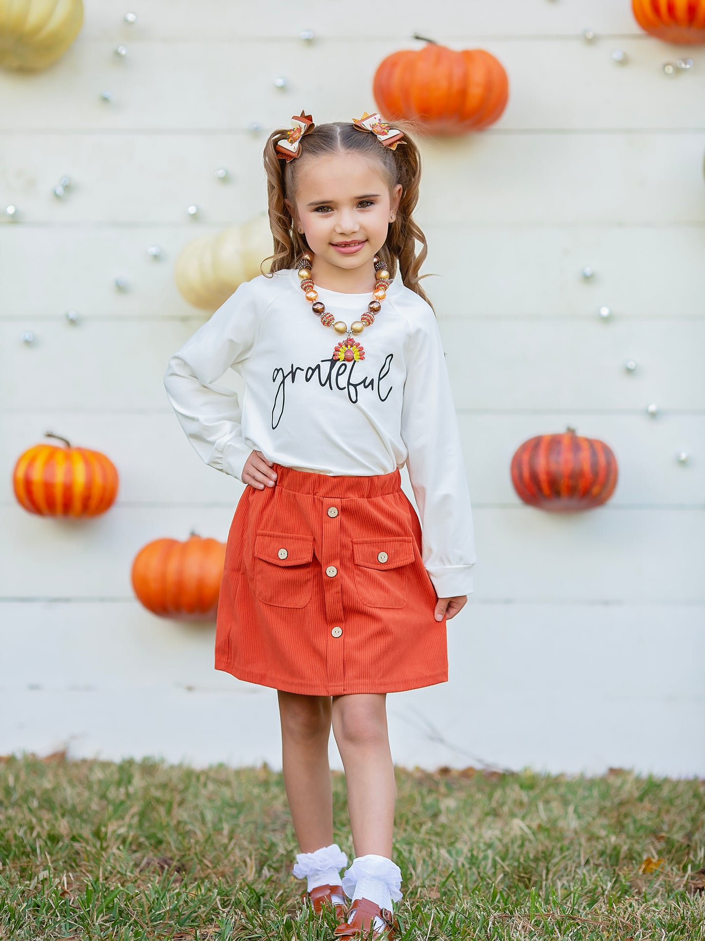 Grateful Sweatshirt on a child model