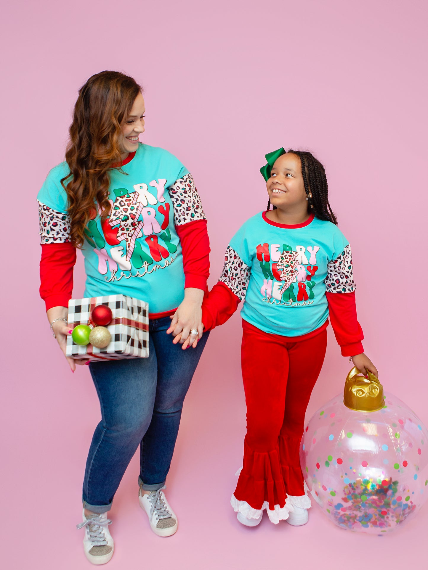 Mommy & me clothes - merry mama and mini tops