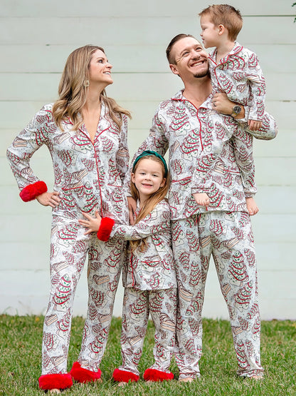 Christmas Tree Cake Family PJ Set