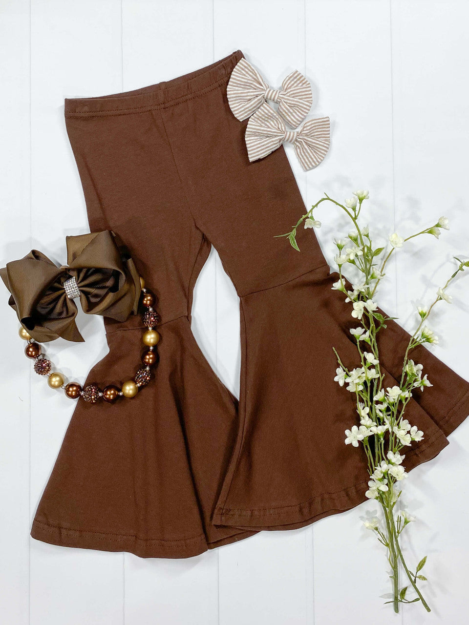 Chocolate brown bell bottoms