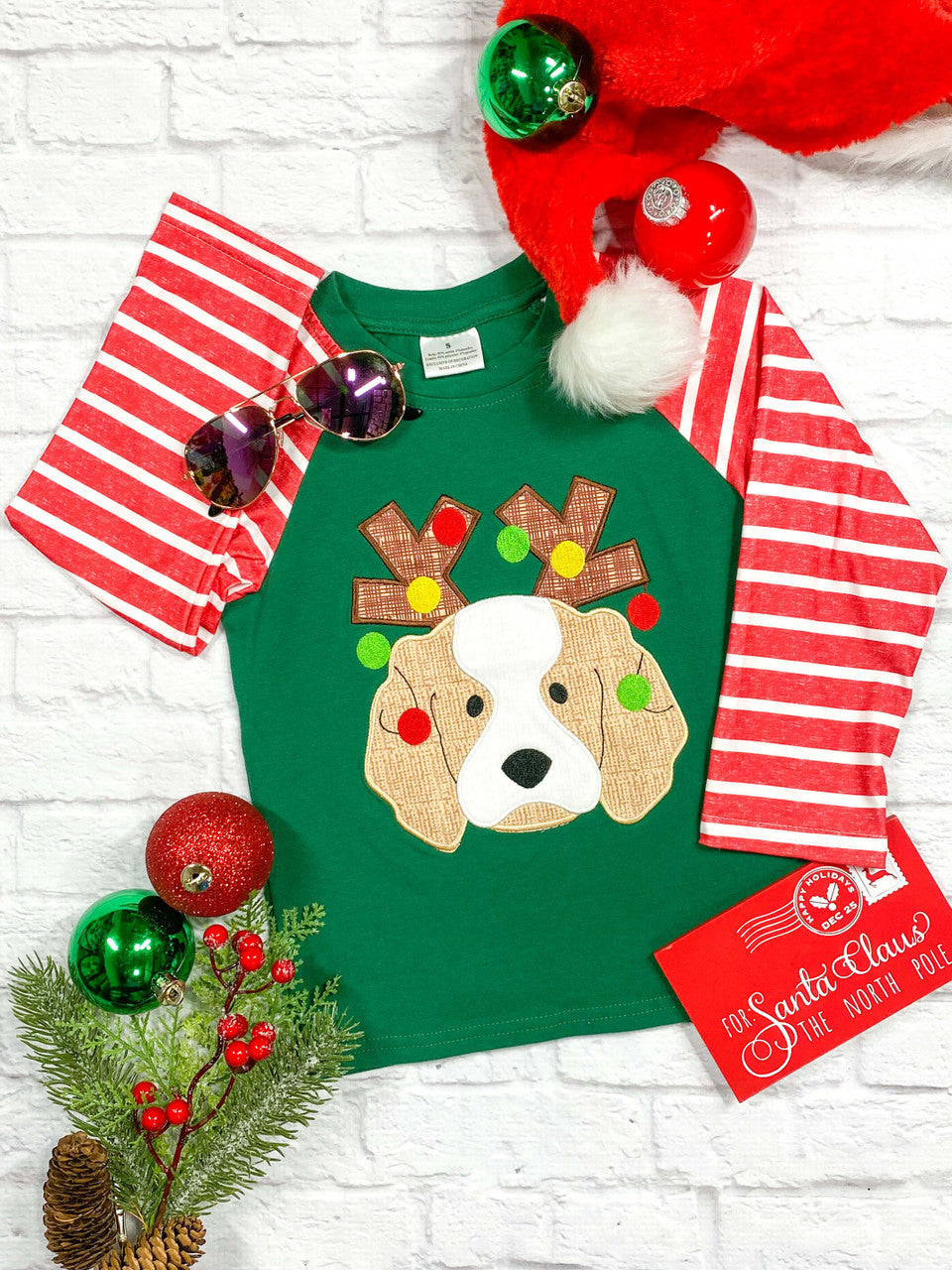 Pup N Lights Christmas top for boys