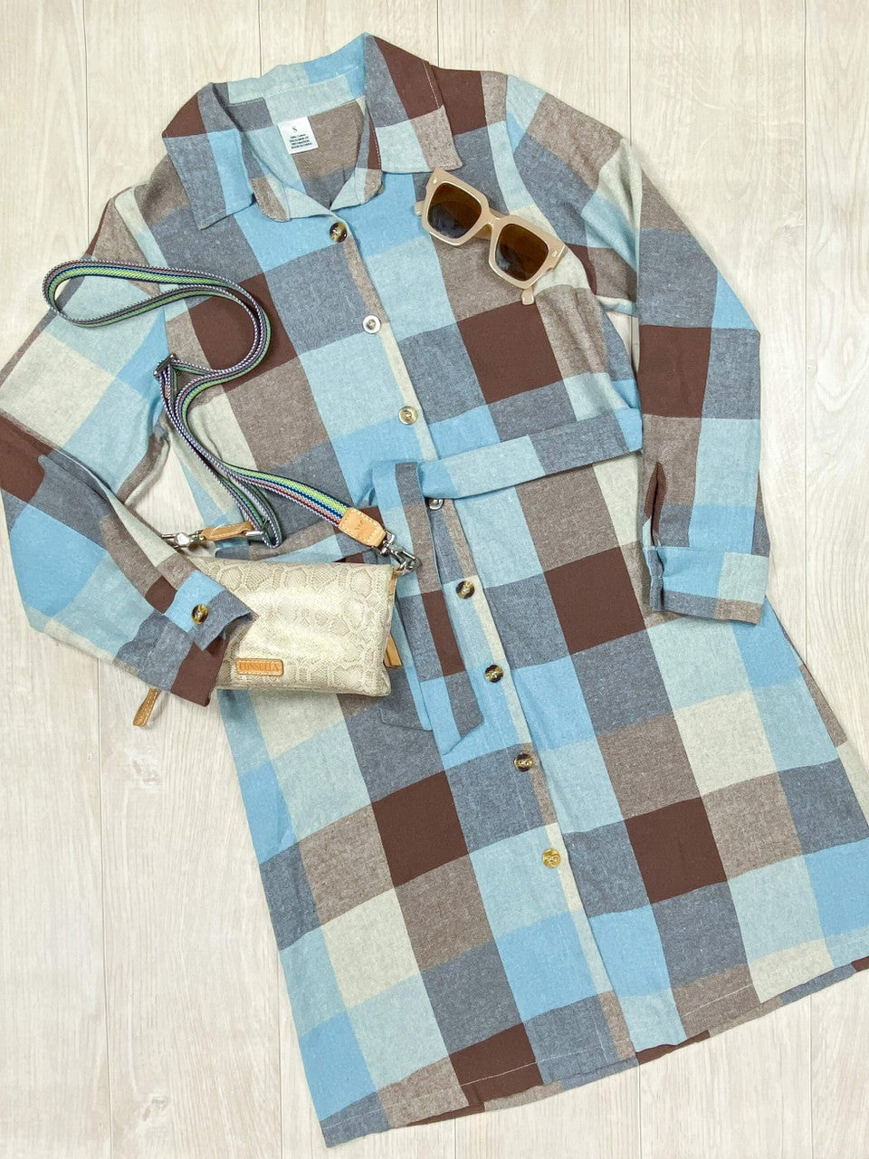 Moms flannel dress