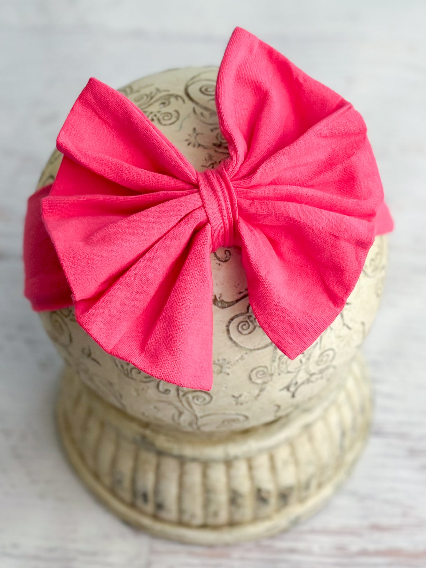 Solid Fabric Bow Headband