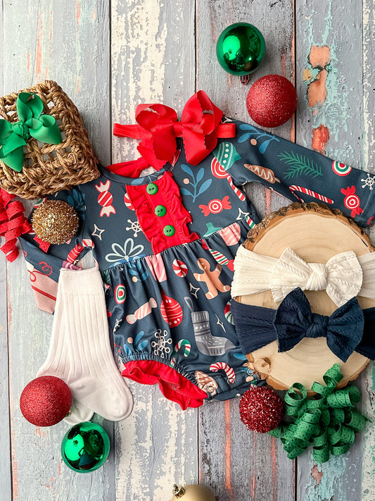 My Favorite Christmas Trinkets Infant Romper