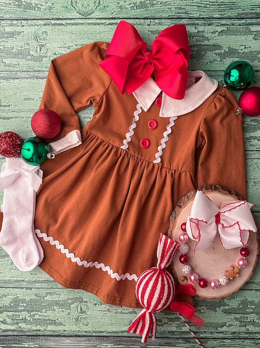 Gingerbread Helper Dress