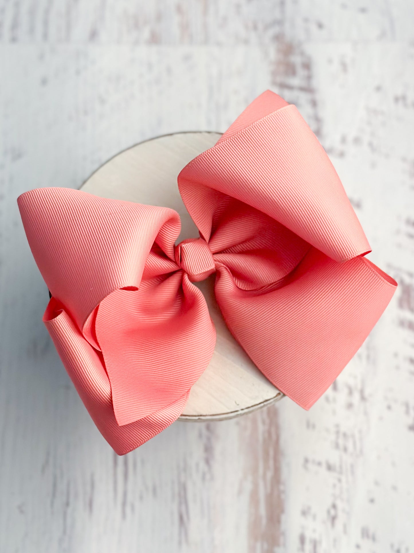 dusty rose texas size hair bow