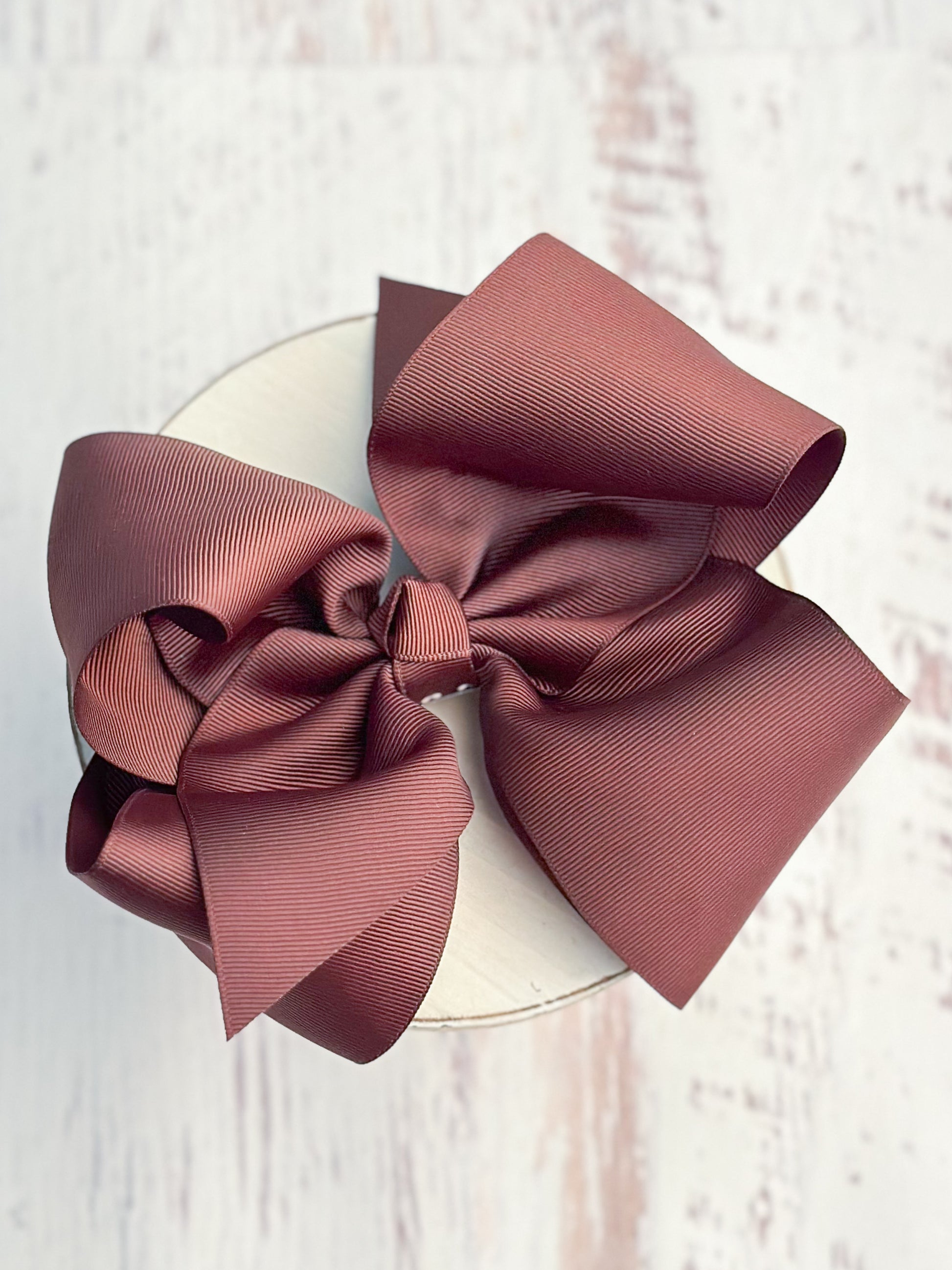 chocolate texas size hair bow