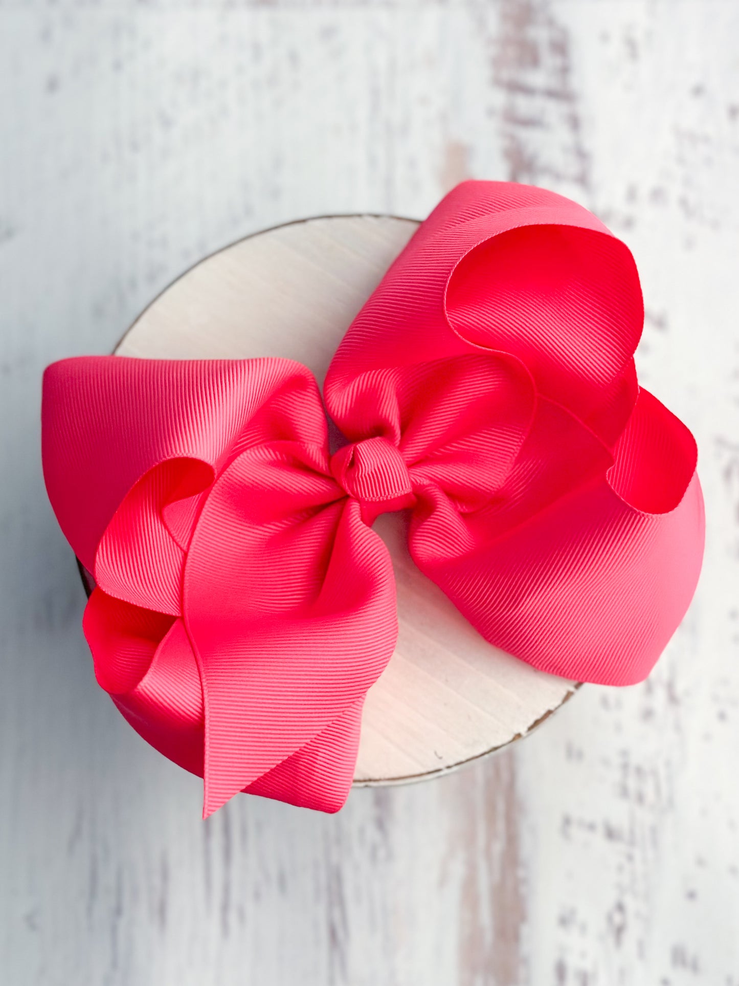 hot pink texas size hair bow