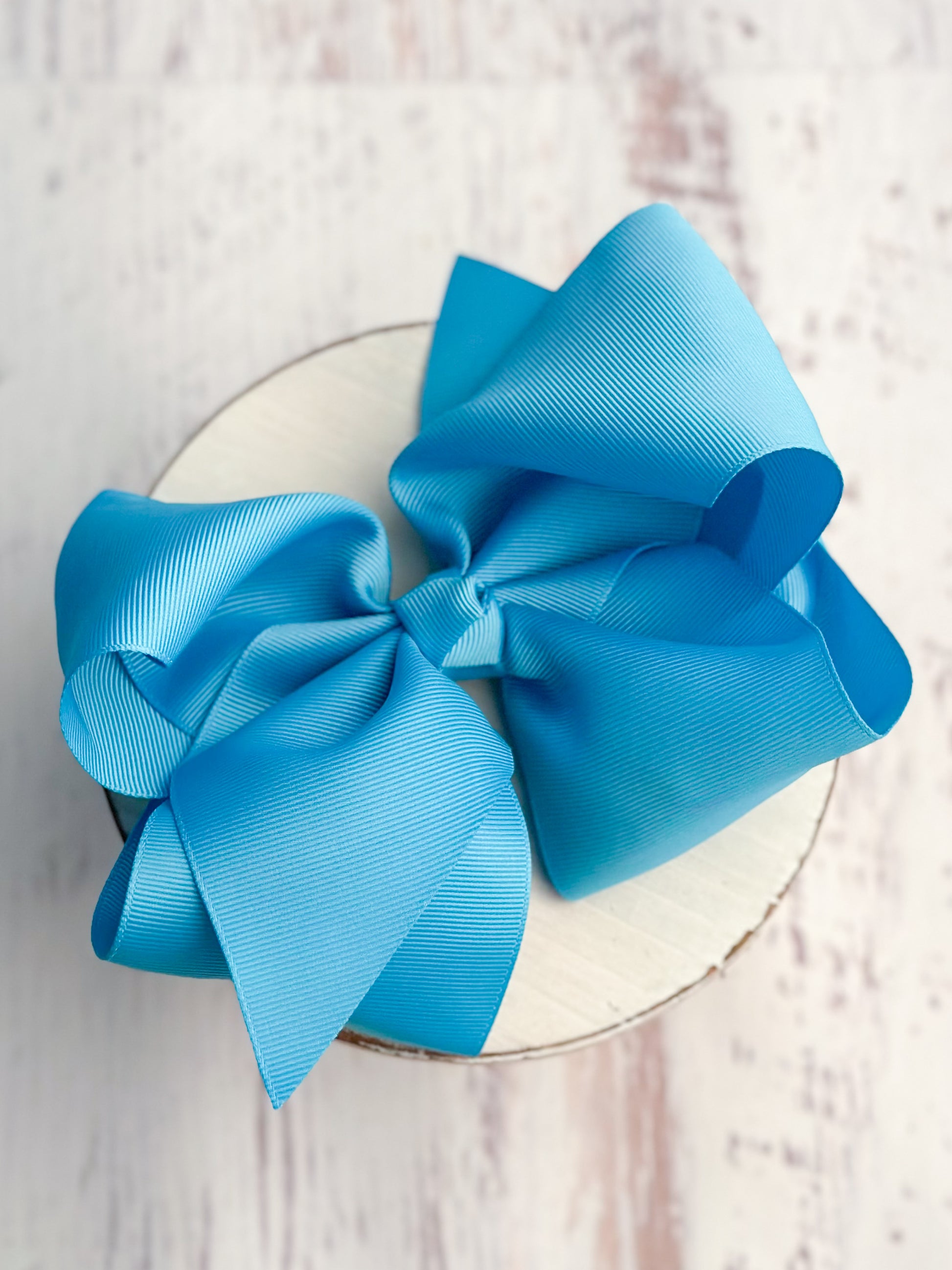 turquoise texas size hair bow