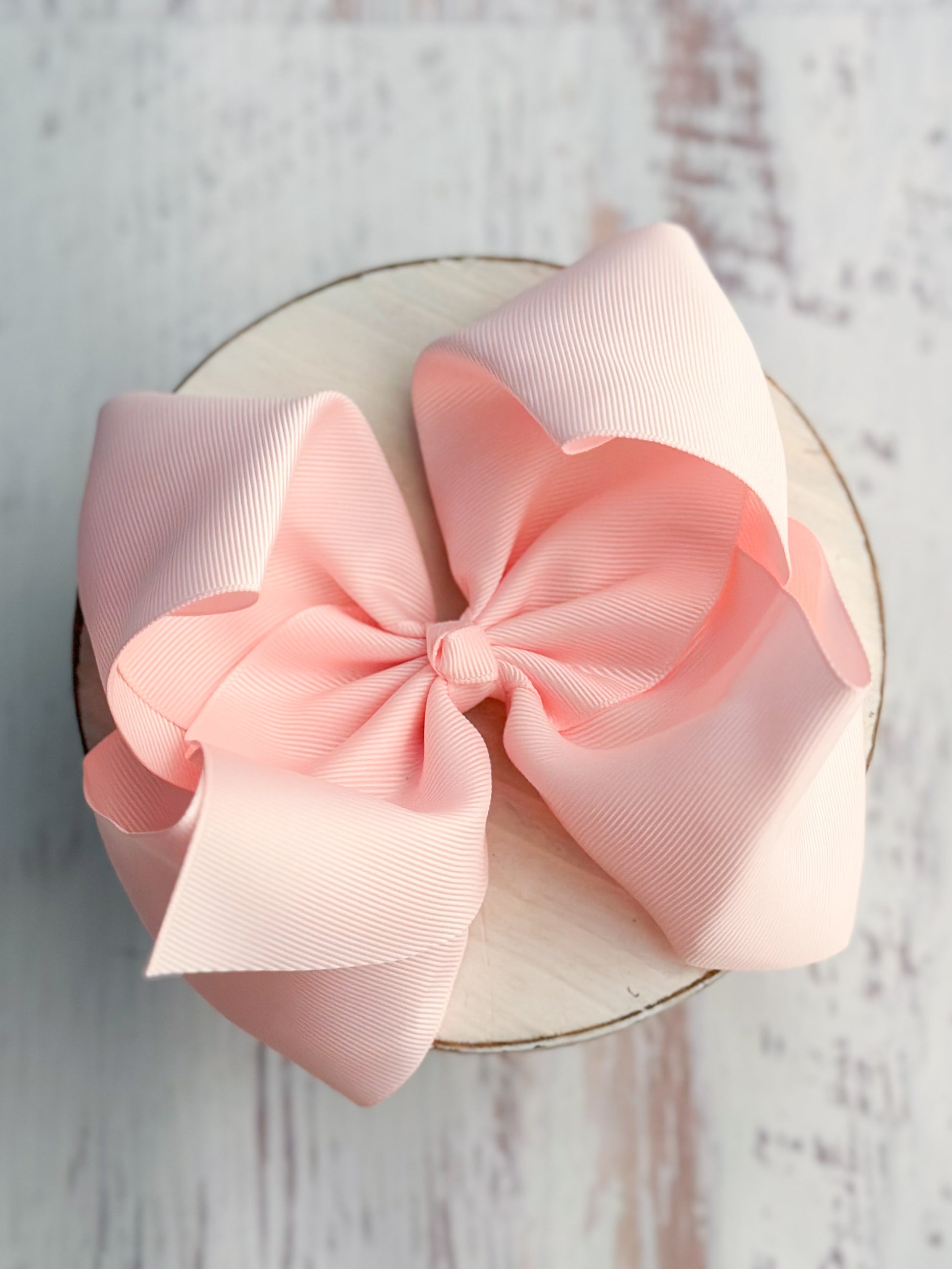 light pink texas size hair bow