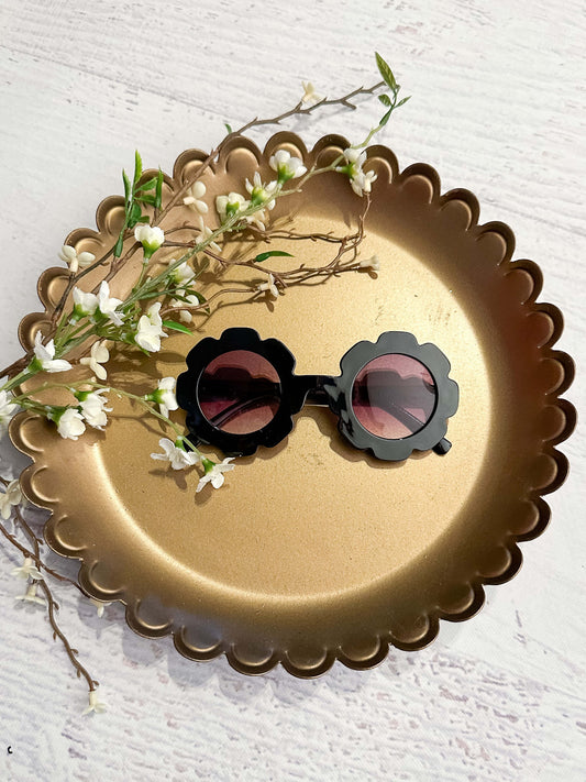 black flowers sunglasses for girls