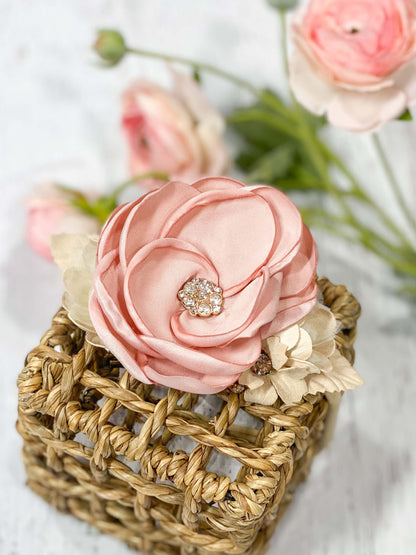 Layered Pink Petal Flower Headband