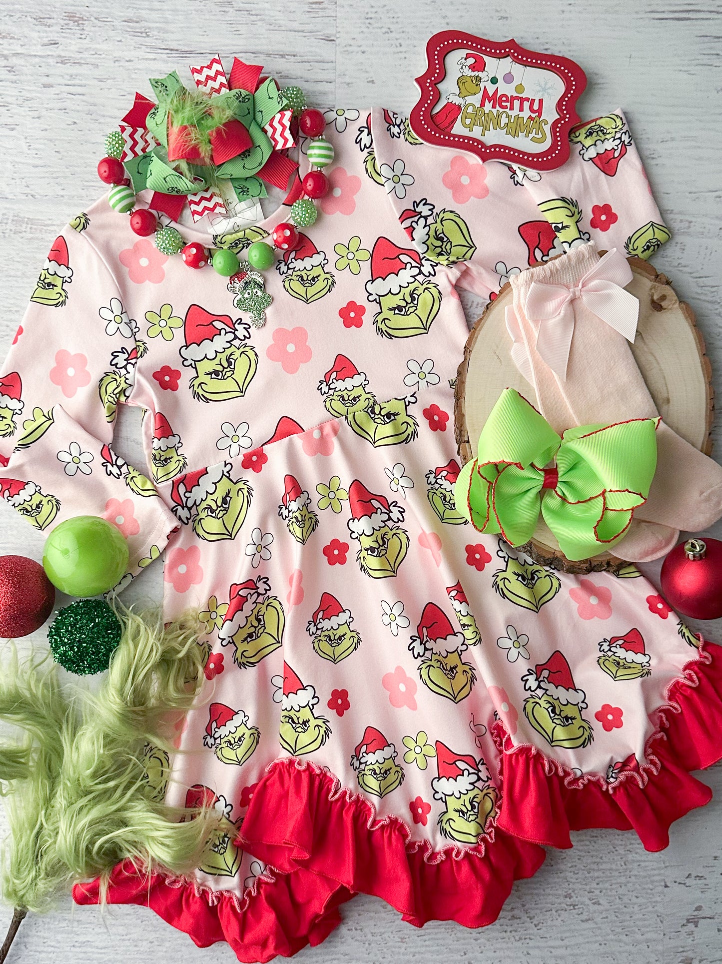 Grinchmas Twirl Dress