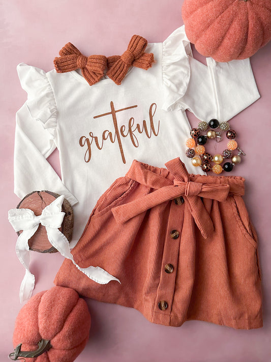 Grateful Tied Skirt Set