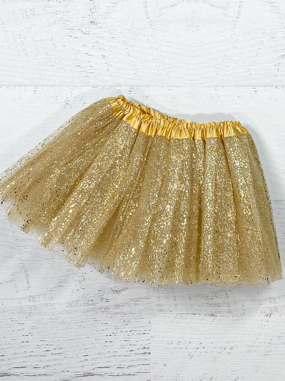 Gold sparkle baby tutu.