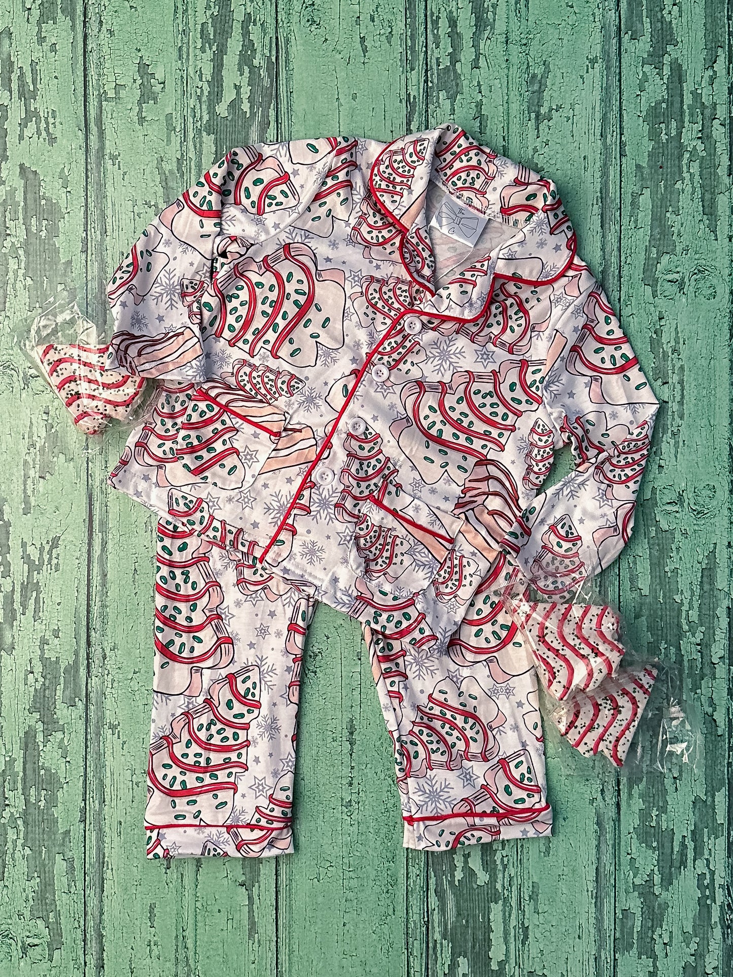 boy's Family Christmas PJ Set