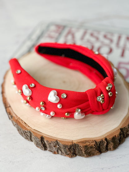 Love On The Brain Red Headband