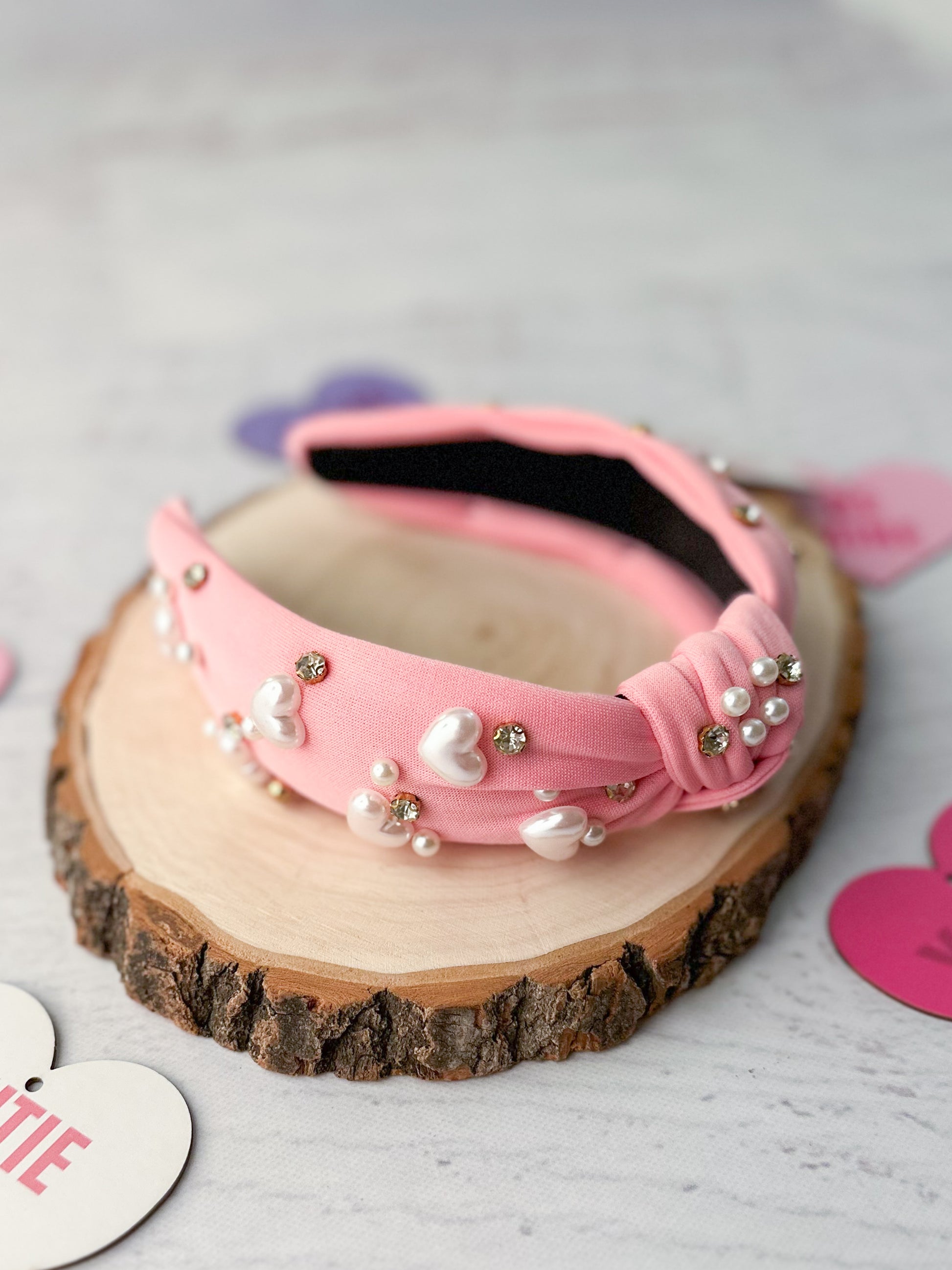 Love On The Brain Pink Headband