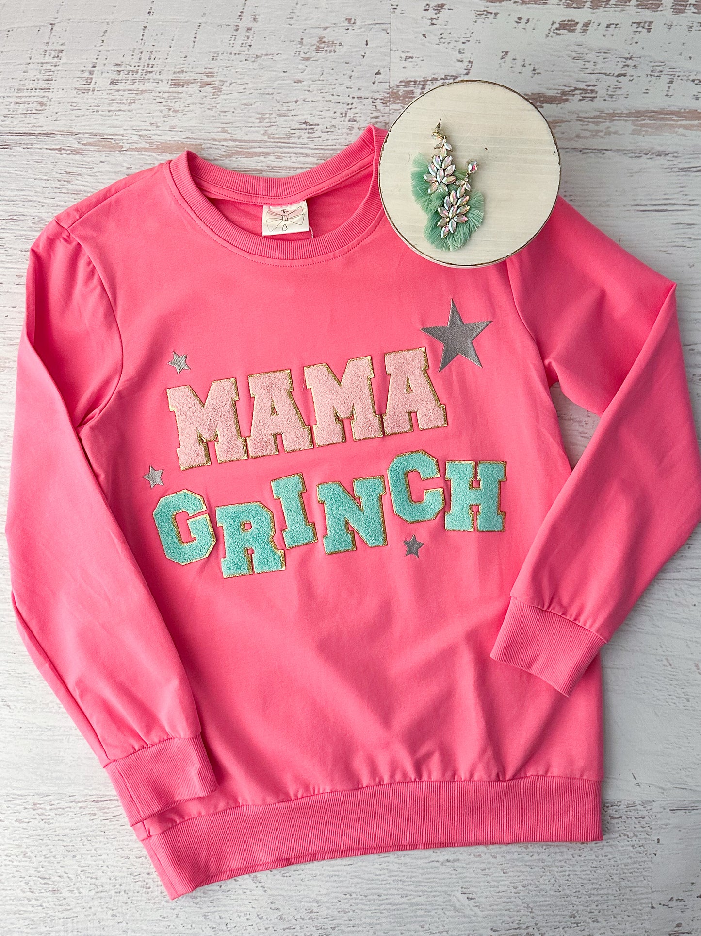 Mommy & Me Mama Grinch Sweatshirt