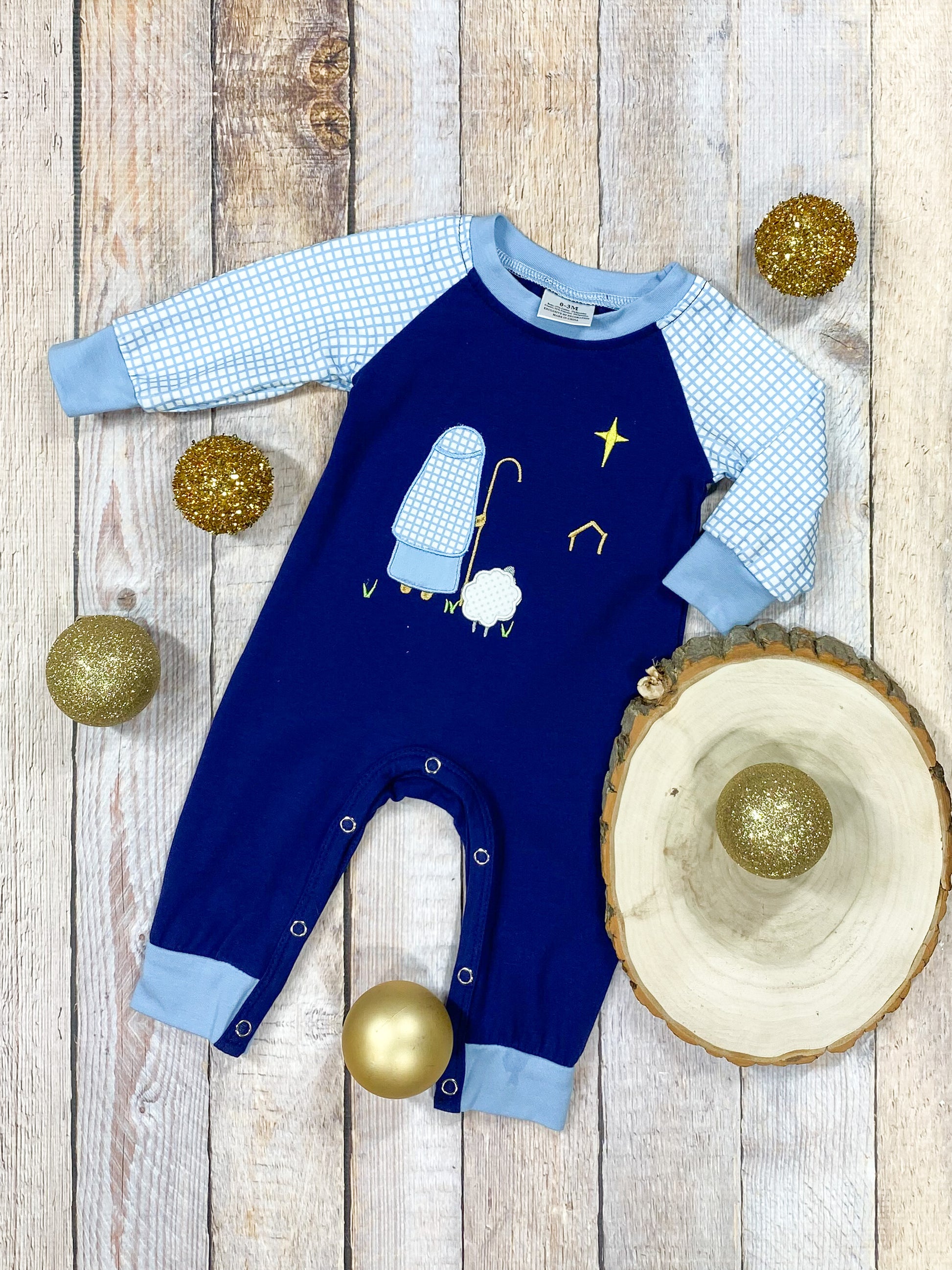 Nativity Scene Infant Boy Romper