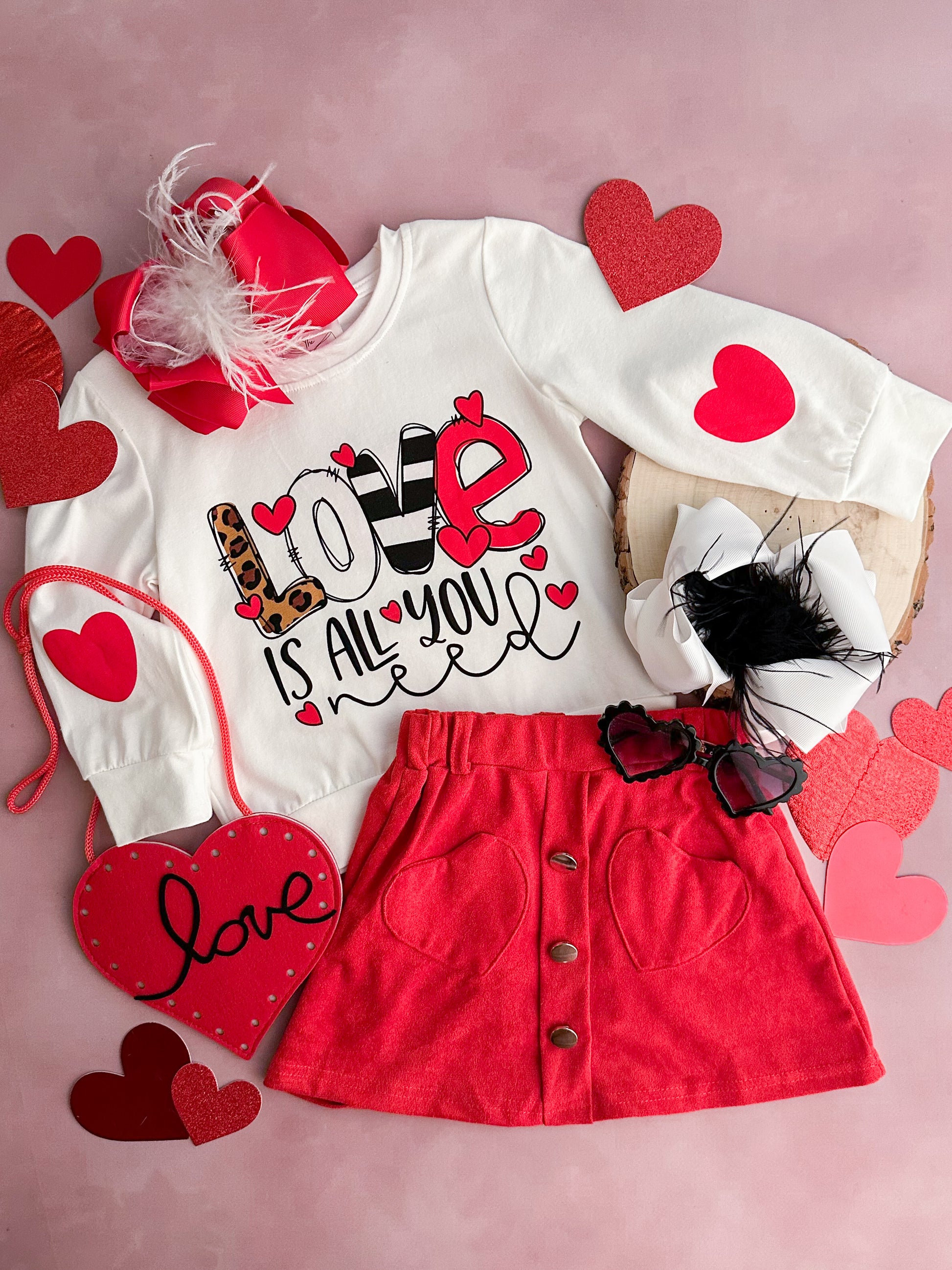 love is all you need skirt set