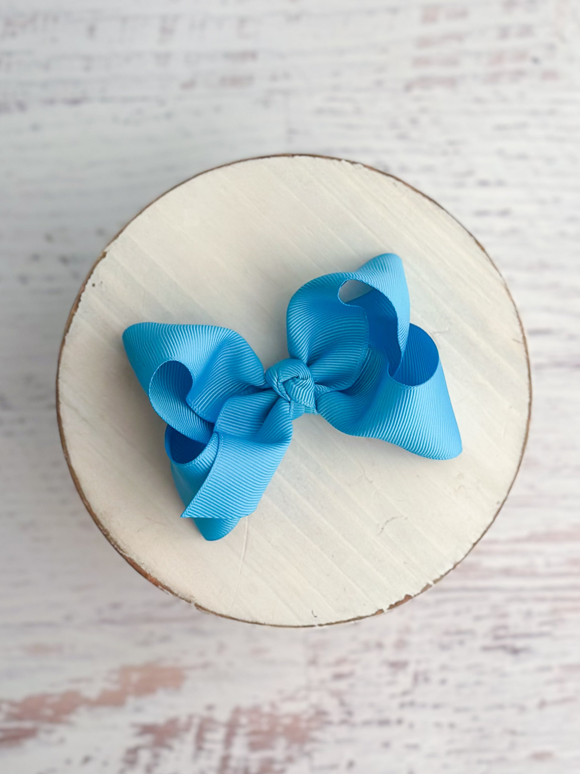 Turquoise Essential Grosgrain Hair Bow