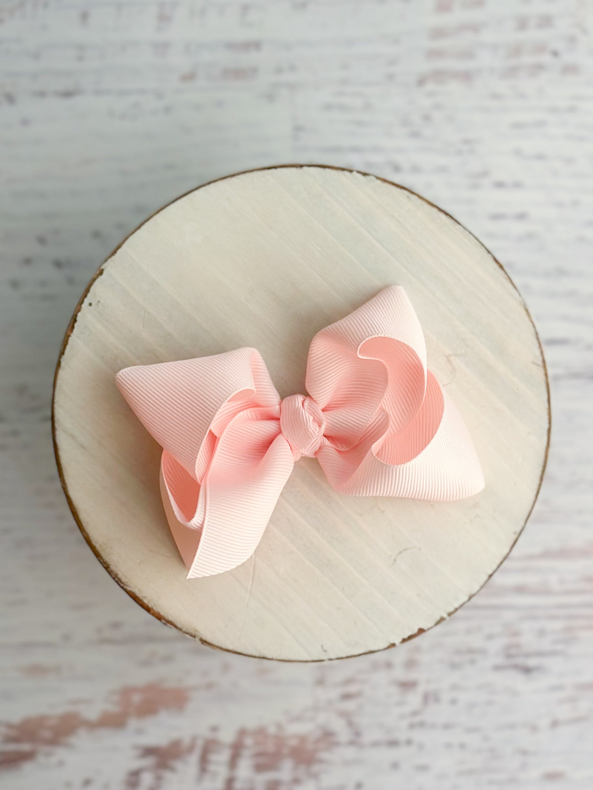 Light Pink Essential Grosgrain Hair Bow