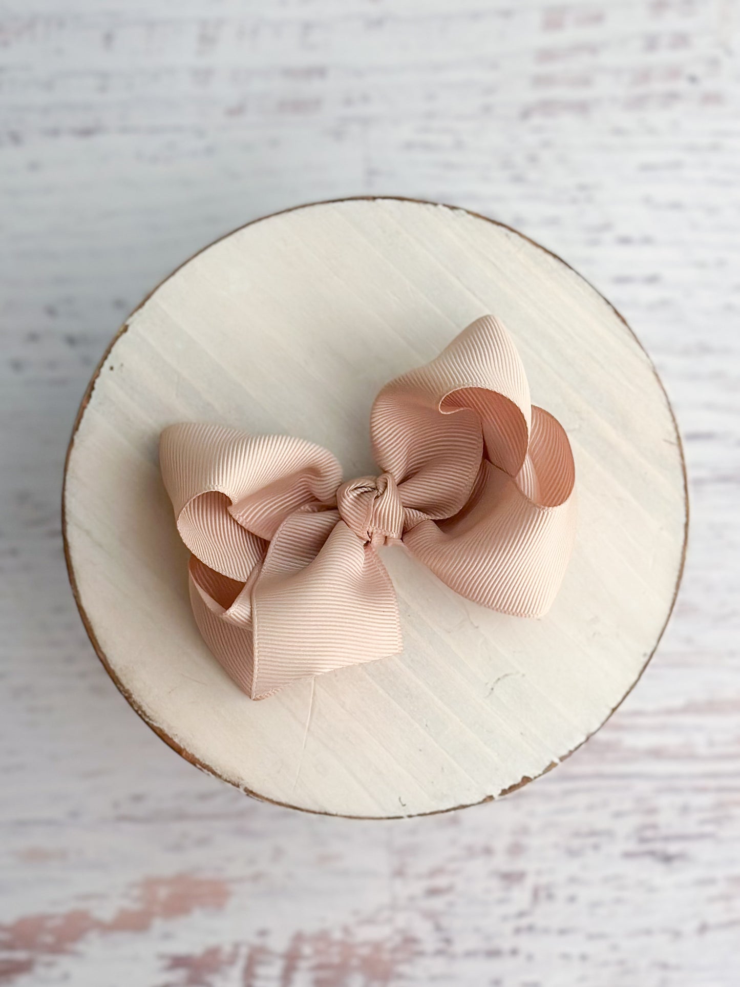 Oatmeal Essential Grosgrain Hair Bow